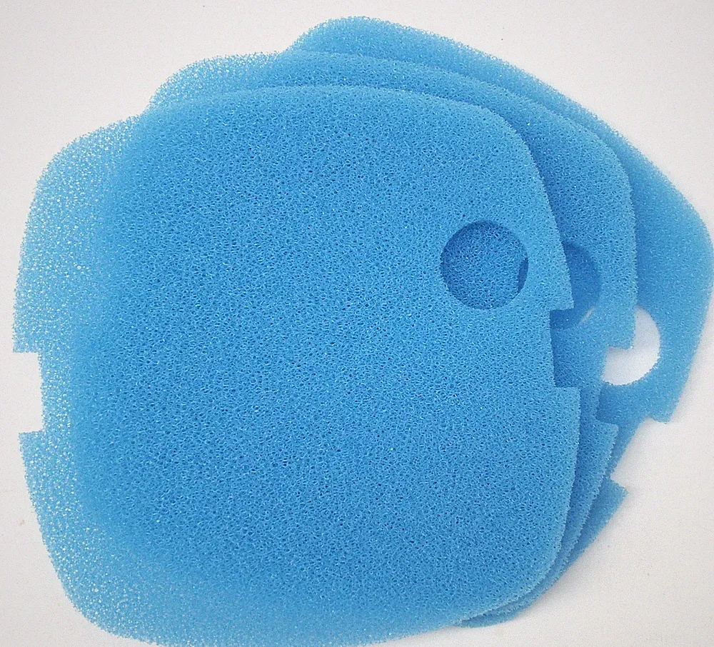 3er Pack Sun Sun HW-302 Außen Aquarium Filtermedien Blau Schaum Schwamm Pads
