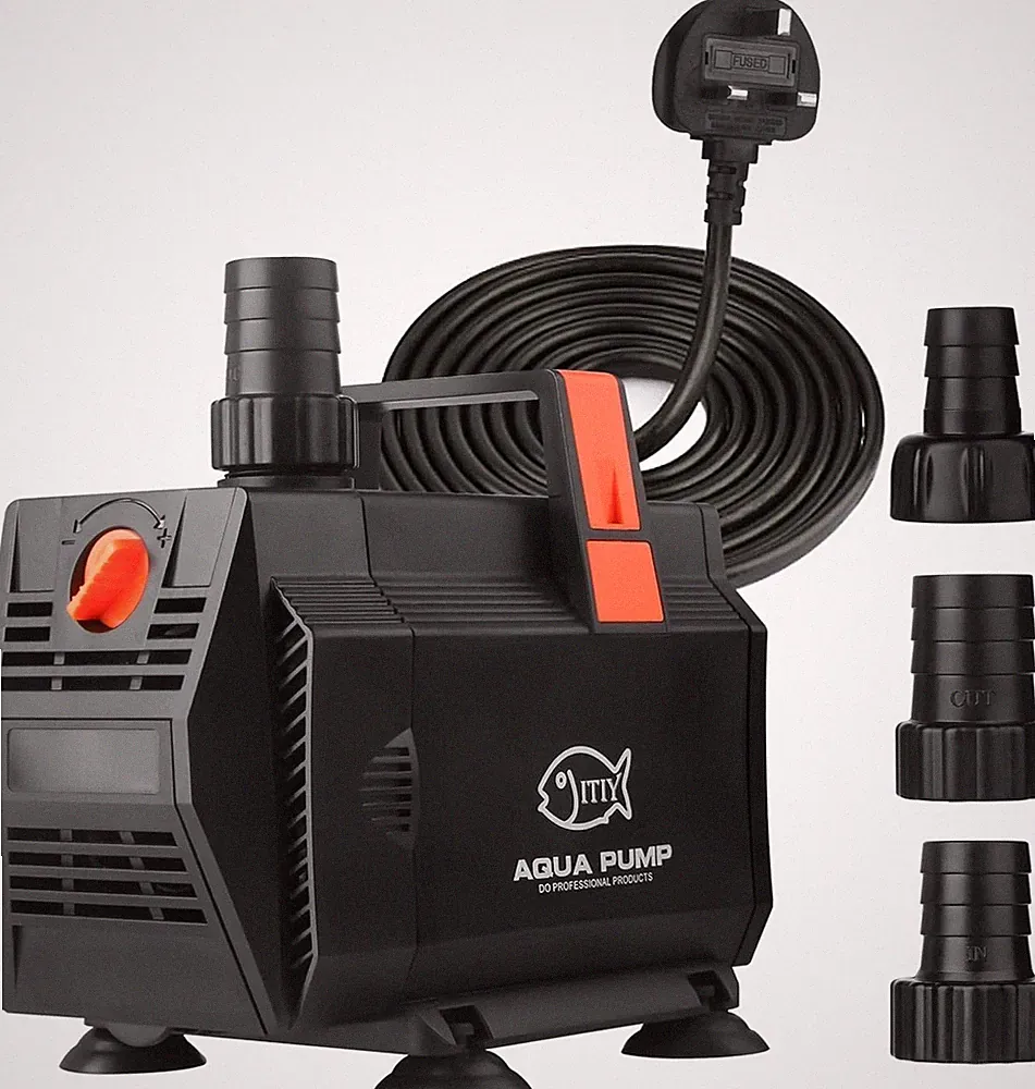 60W 3500L/H Tauchpumpe Wasserpumpe mit Durchflussregelung für Aquarium Aquarium Teich