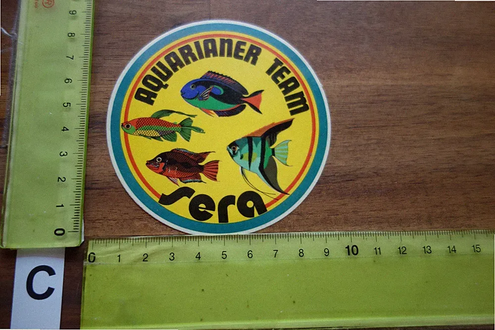 Alter Aufkleber Aquarianer Aquarium Aussenfilter Wasserfilter SERA (CA)