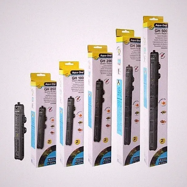 Aqua One Heizung für Aquarium bruchsicher Glas Quarz GH Heizungen 50 - 500W