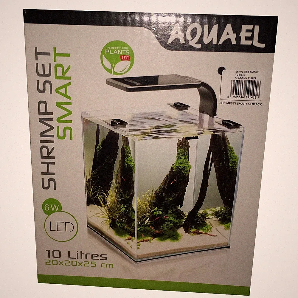 Aquael Aquarien Shrimp Set Day & Night 10L Garnelen Aquarium Fische Komplettset