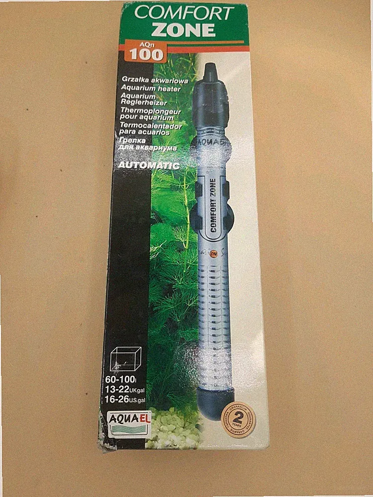 Aquael Comfort Zone Aquarium Heizung 100W Tauch 60-100L