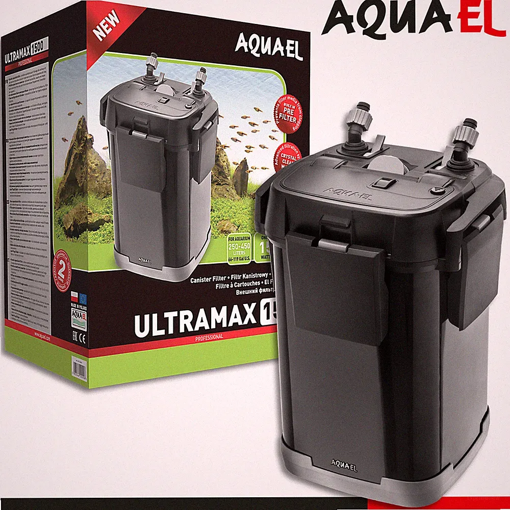 Aquael Filter Ultramax 1500 Aussenfilter Aquarium Wasserpflege Fische Aquarien