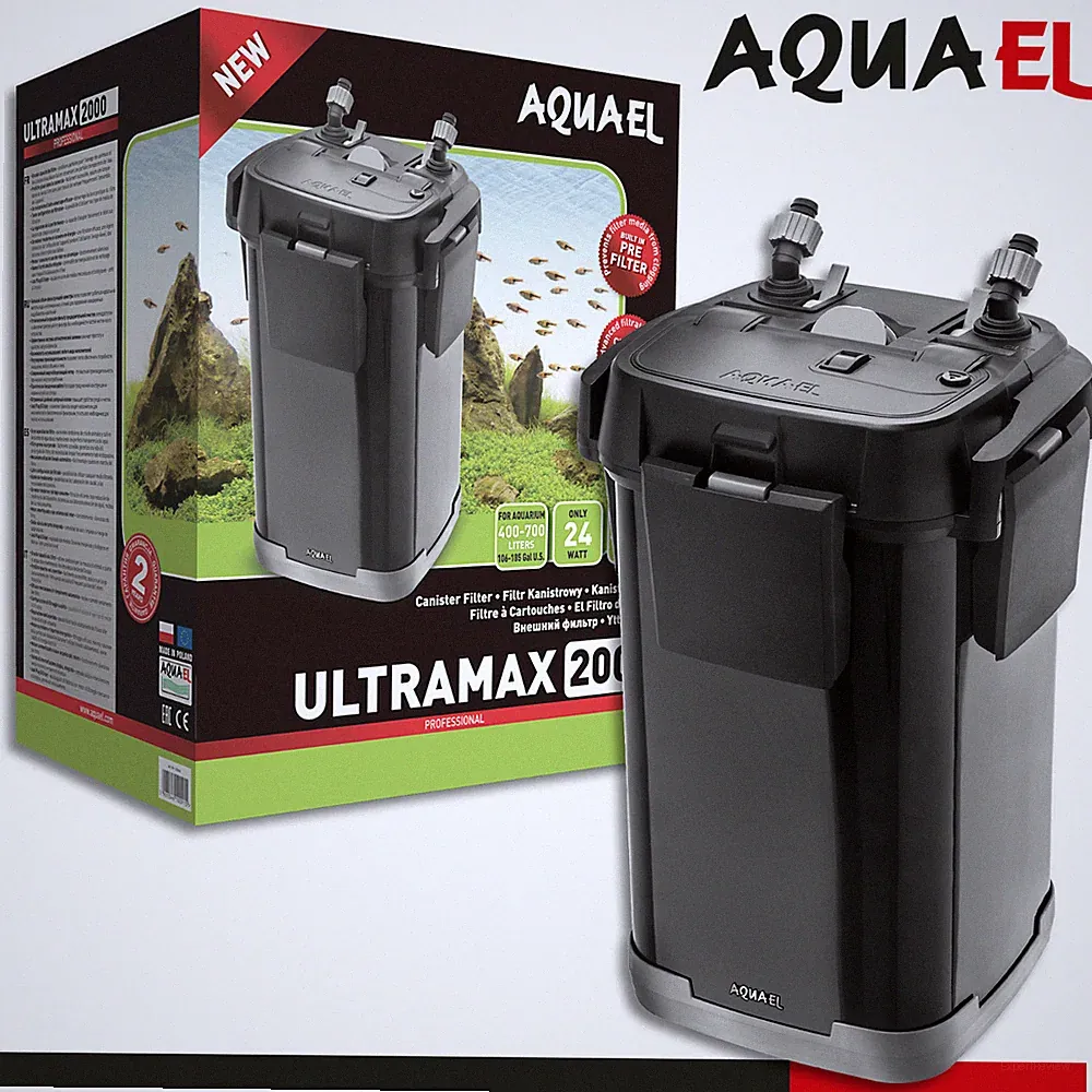 Aquael Filter Ultramax 2000 Aussenfilter Aquarium Wasserpflege Fische Aquarien