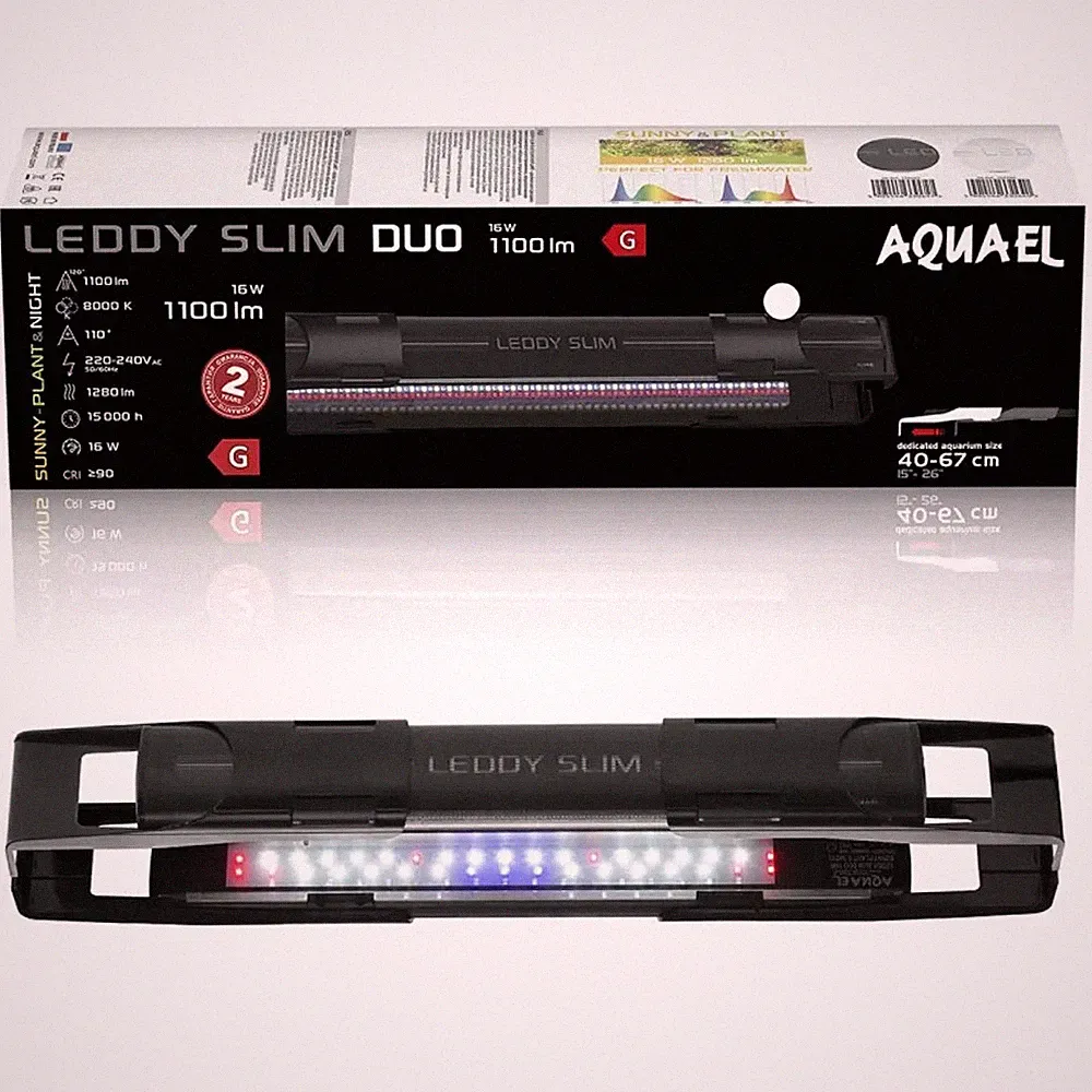 Aquael LEDDY SLIM DUO 16W Sunny Plant&Night - LED-Lampe für das Aquarium