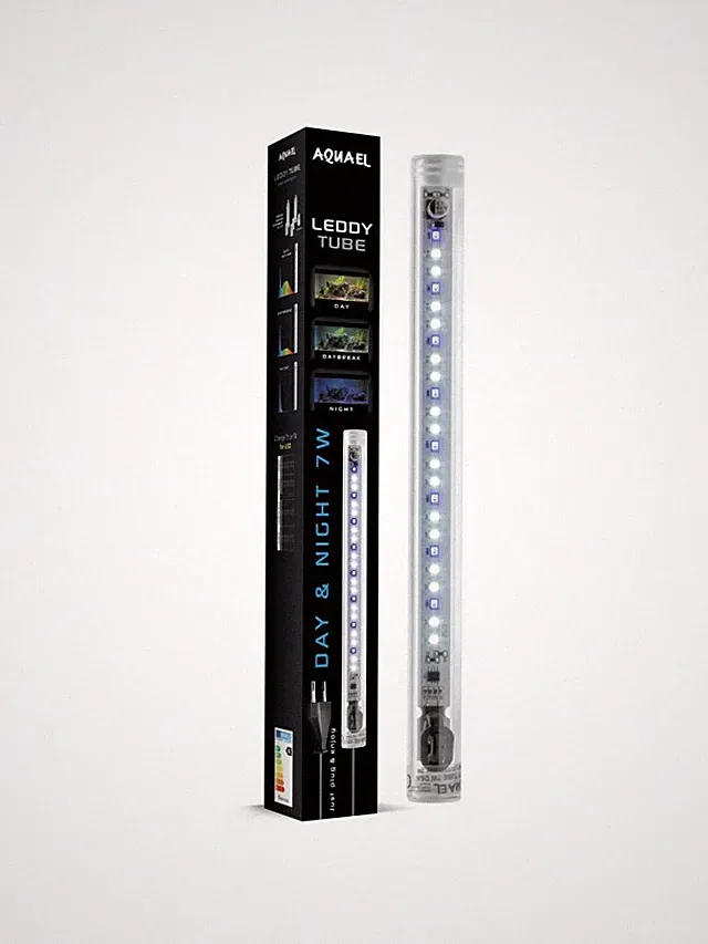 Aquael Rohr LED 7W Sunny 2.0 Tag und Nacht 27,3 CM Ersetzt Neon T8 15W Aquarium