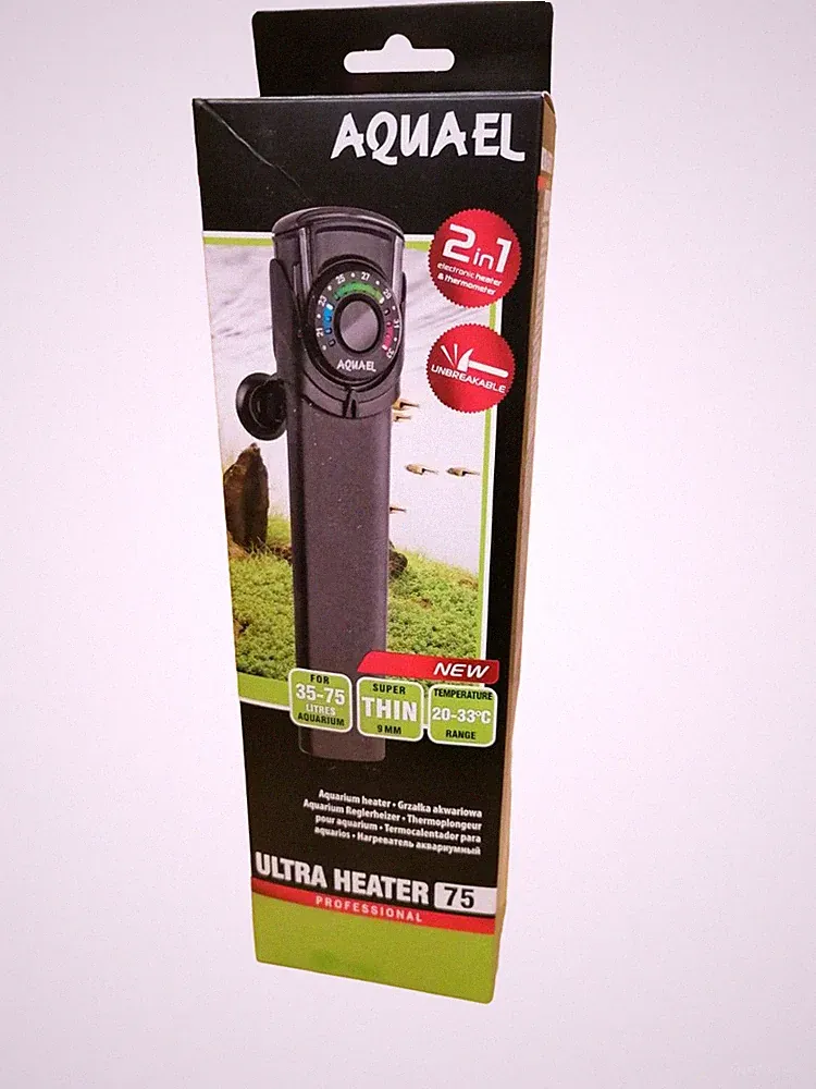 Aquael Ultra Heater 75 W Aquarium Regelheizer Heizung Heizstab Aquarienheizer