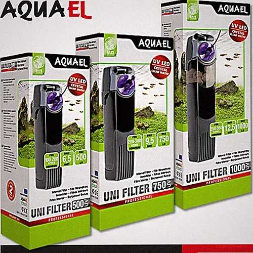 Aquael Unifilter UV Power 500, 750, 1000 Aquariumfilter Innenfilter UV Lampe