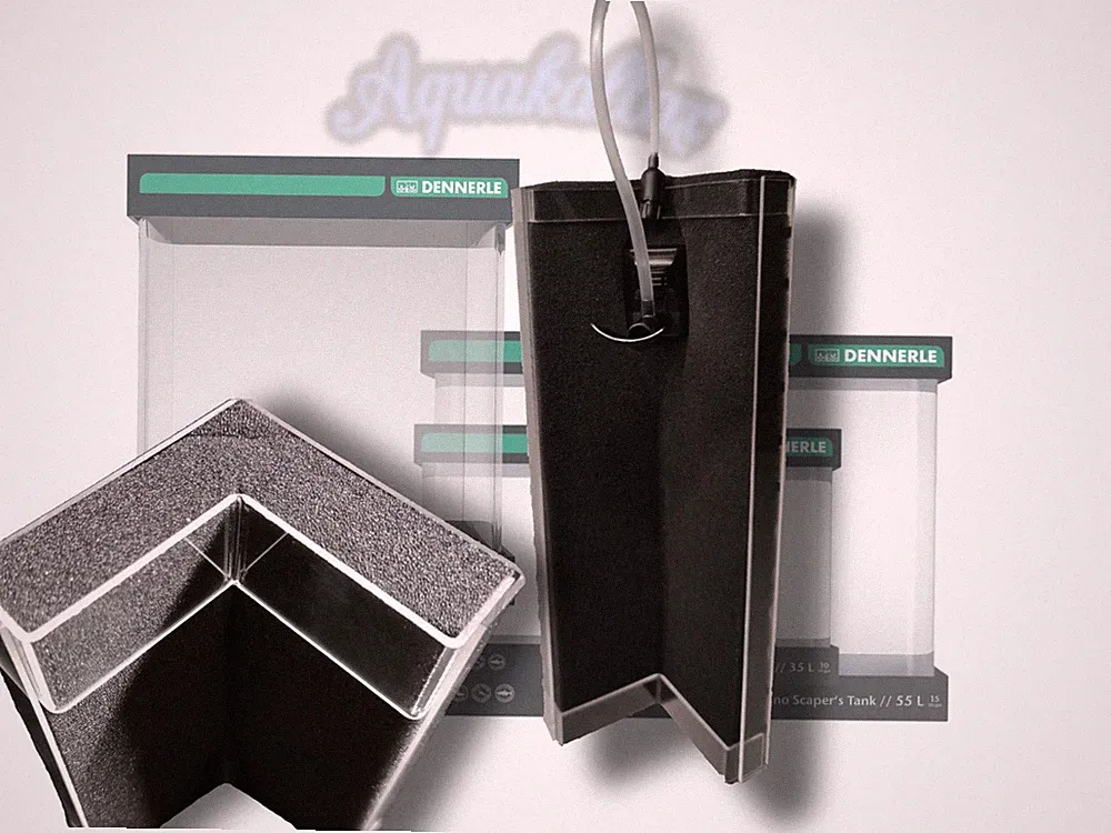 Aquakallax® "Konkav"-Hmf Filter für Dennerle Aquarien inkl. Aquael Pat-Mini