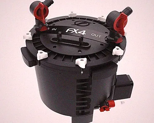 Aquarium-Außenfilter Fluval FX4 ca. 2650 l/h, für Aquarien bis 1000 l, 30W, schw