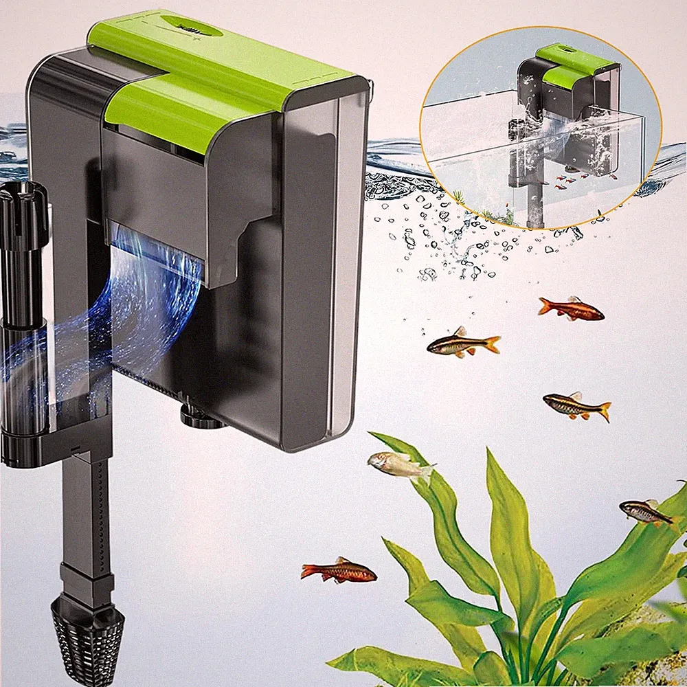 Aquarium Außenfilter mit UV Aquarium Filter Pumpe Einstellbarer Aquariumfilter