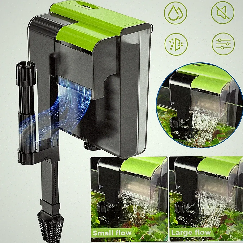 Aquarium Außenfilter mit UVC Einstellbarer Durchfluss 5W Aquarium Aussenfilter