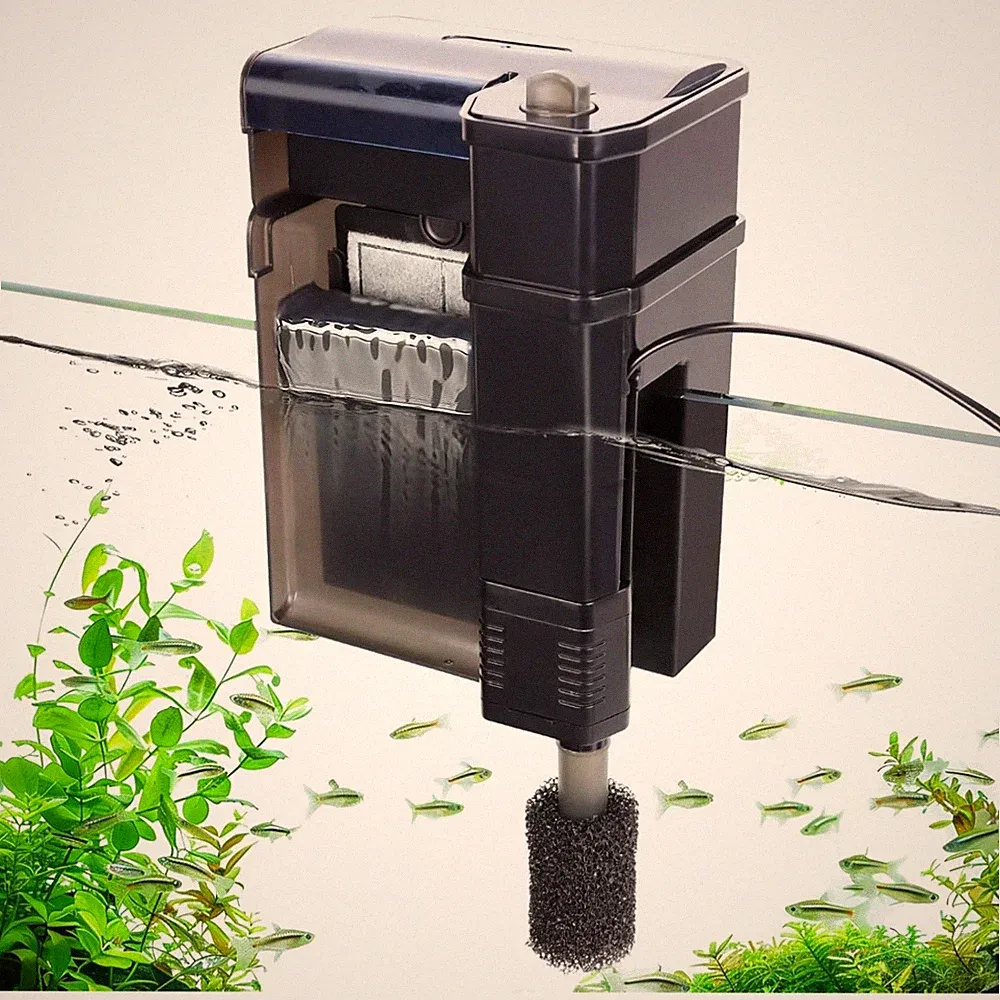 Aquarium Filter 75-185L Hang On Filter leise, mit adjustable Wasserfluss effi...