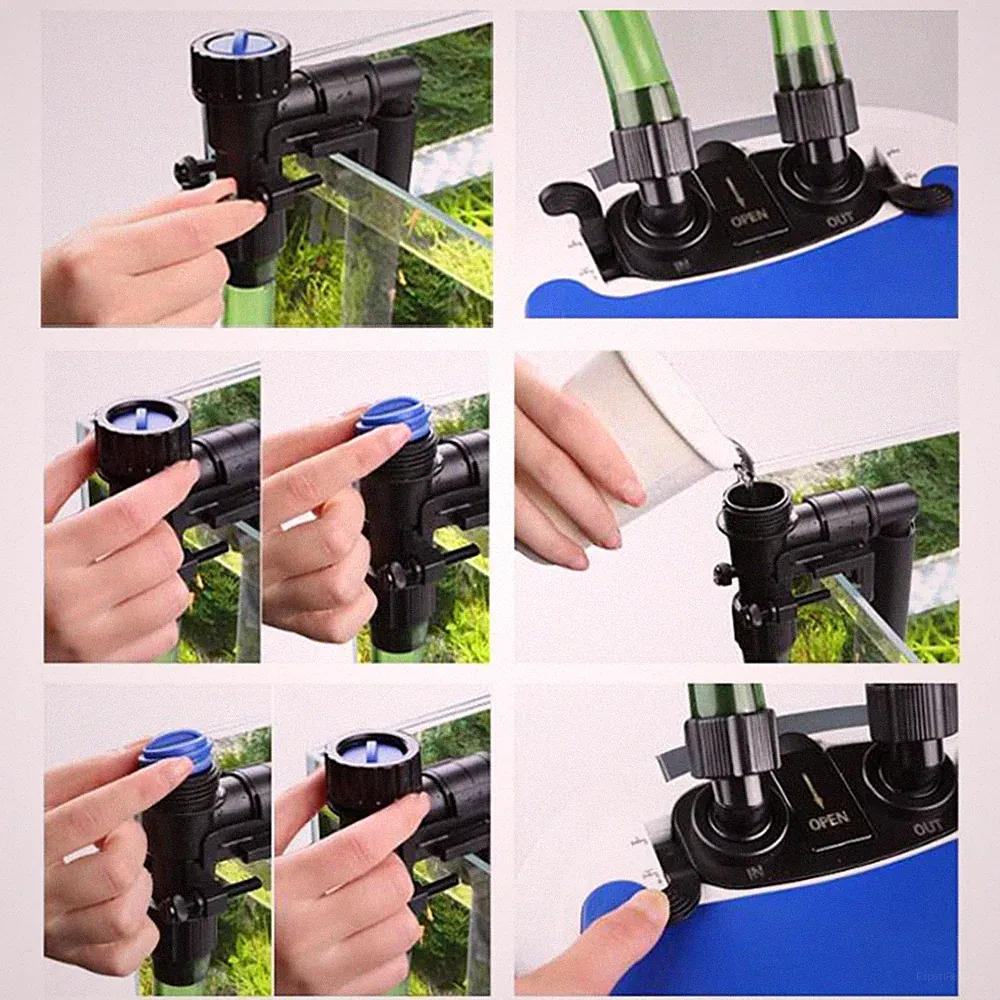 Aquarium Filter Schlauch Set Ein-/Auslassrohr Außenfilter Teile für