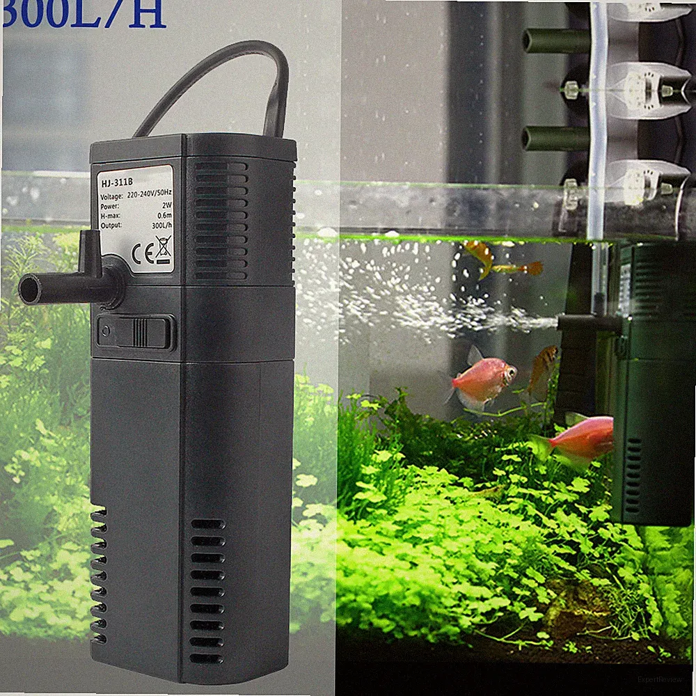 Aquarium Pumpe Filterpumpe Innenfilter Sauerstoffversorgung Aquariumpumpe 300L/h