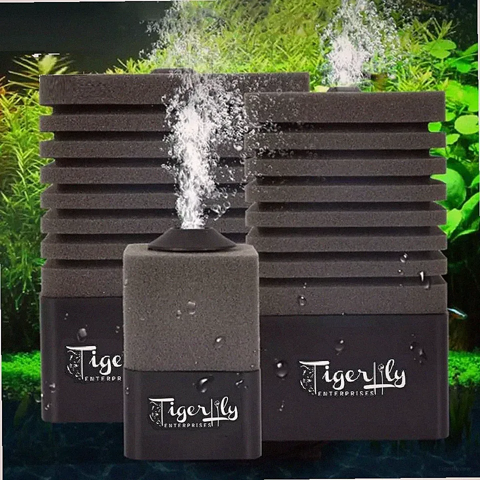 Aquarium Schwammfilter Tauchfilter Aquarium Filter Bio Media 30-200L