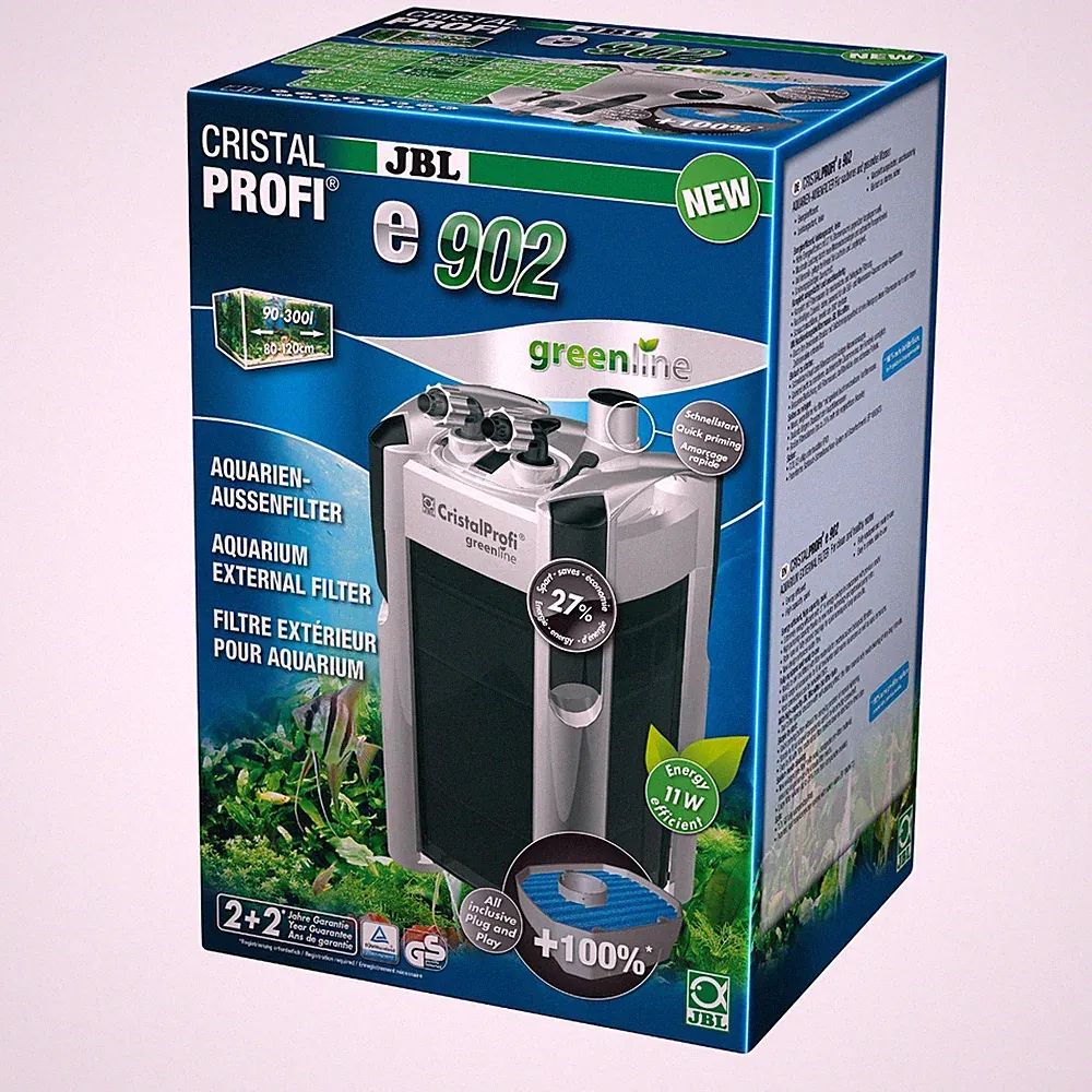 Aquariumfilter JBL CristalProfi e902 greenline Außenfilter plus Zugabe JB31742
