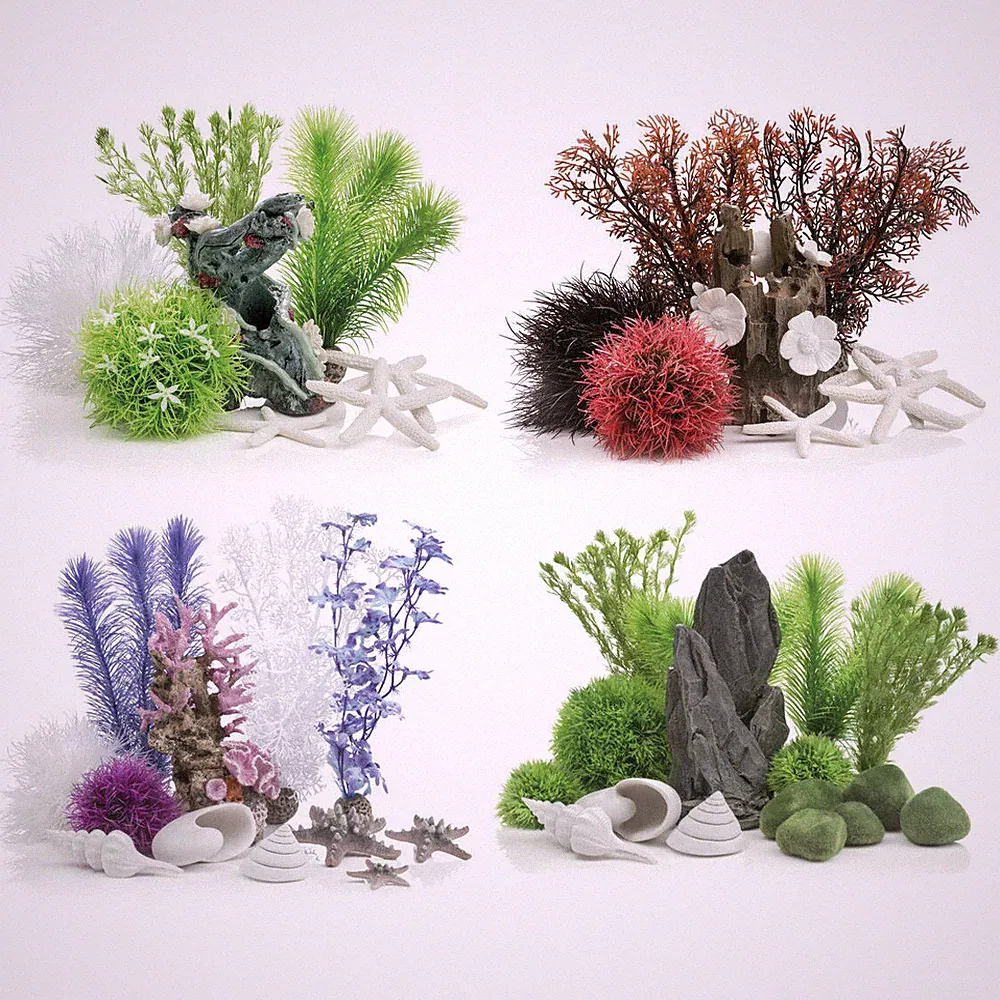 BiOrb Easy Decor Set 15L / 30L Aquarium Aquarium Ornamente Pflanzen Deko