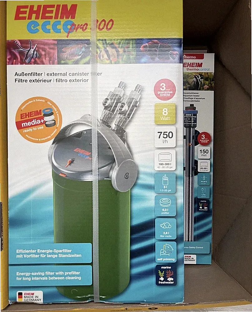 Eheim Ecco Pro Filter und Heizung Neu Für Aquarium