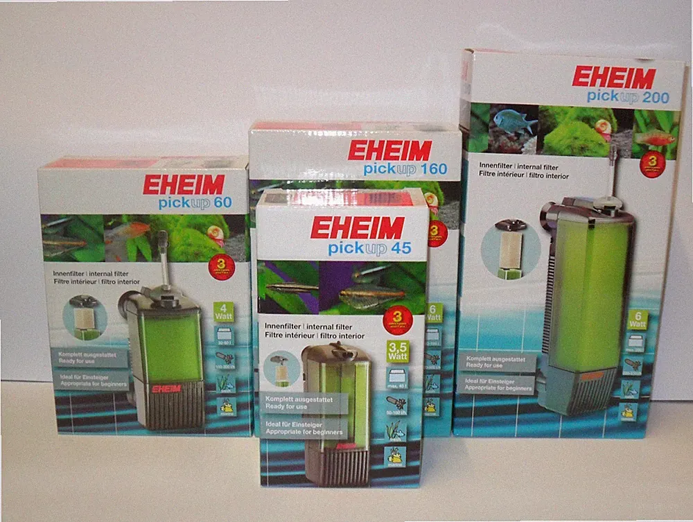 EHEIM PICKUP 45 60 160 200 AQUARIUMINNENFILTER. Süßwasserfische