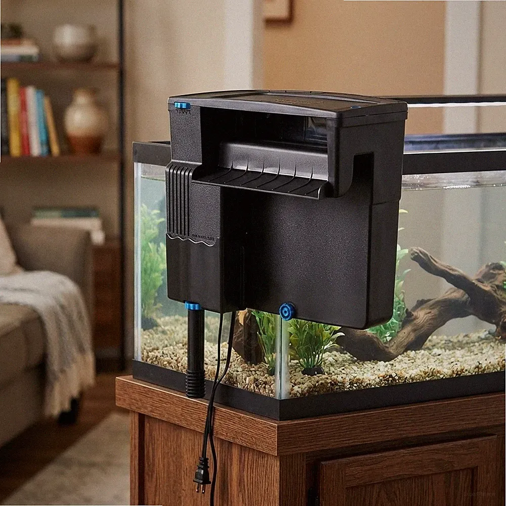 Einstellbarer Durchfluss Tidal Power Filter - Optimale Filterung für 110 Gallonen Aquarien