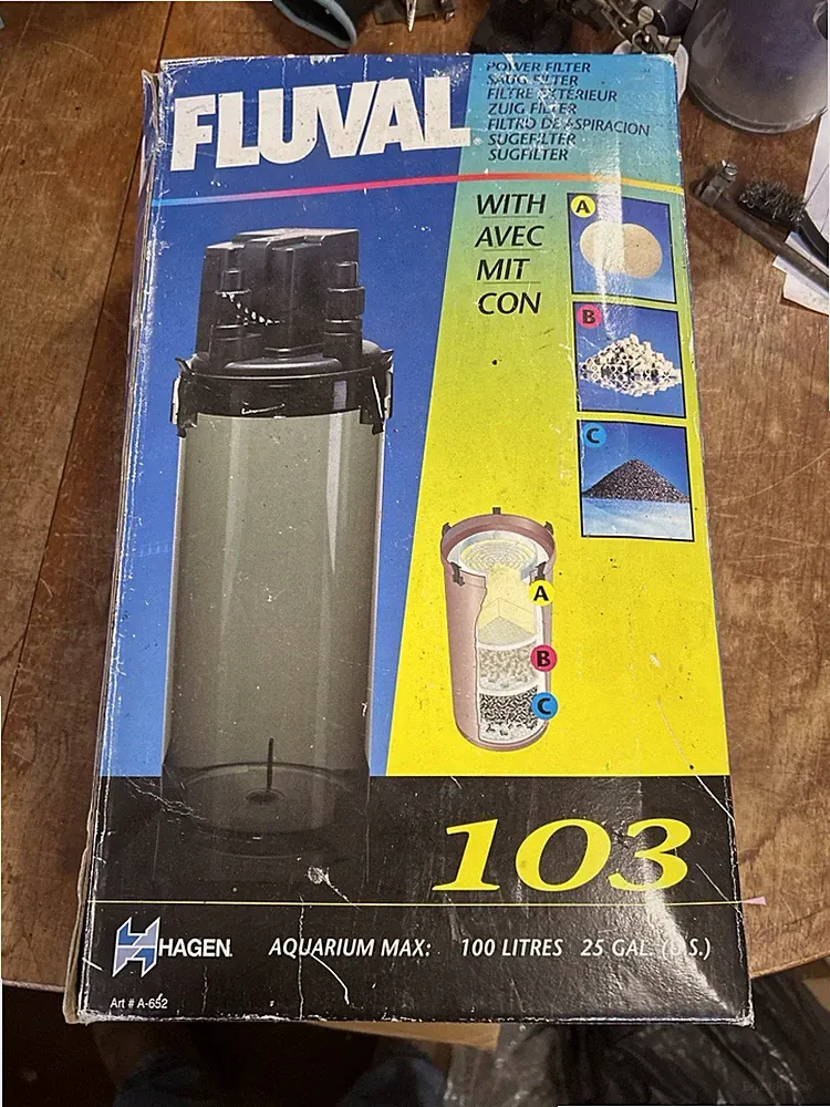 Fluval 103 Aquarium Außenfilter Kanister Filter Hagen Aquarium Filter 100L