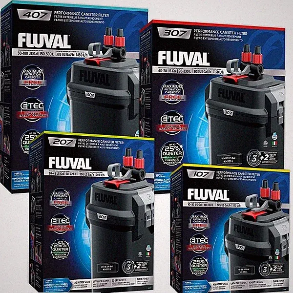 Fluval 107 207 307 407 FX externer Netzfilter inkl. Medien Aquarium