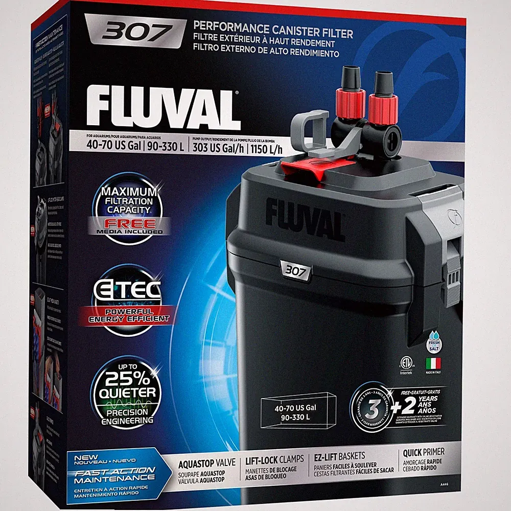 Fluval 307 Performance Kanister Außenfilter Aquarium Aquarium