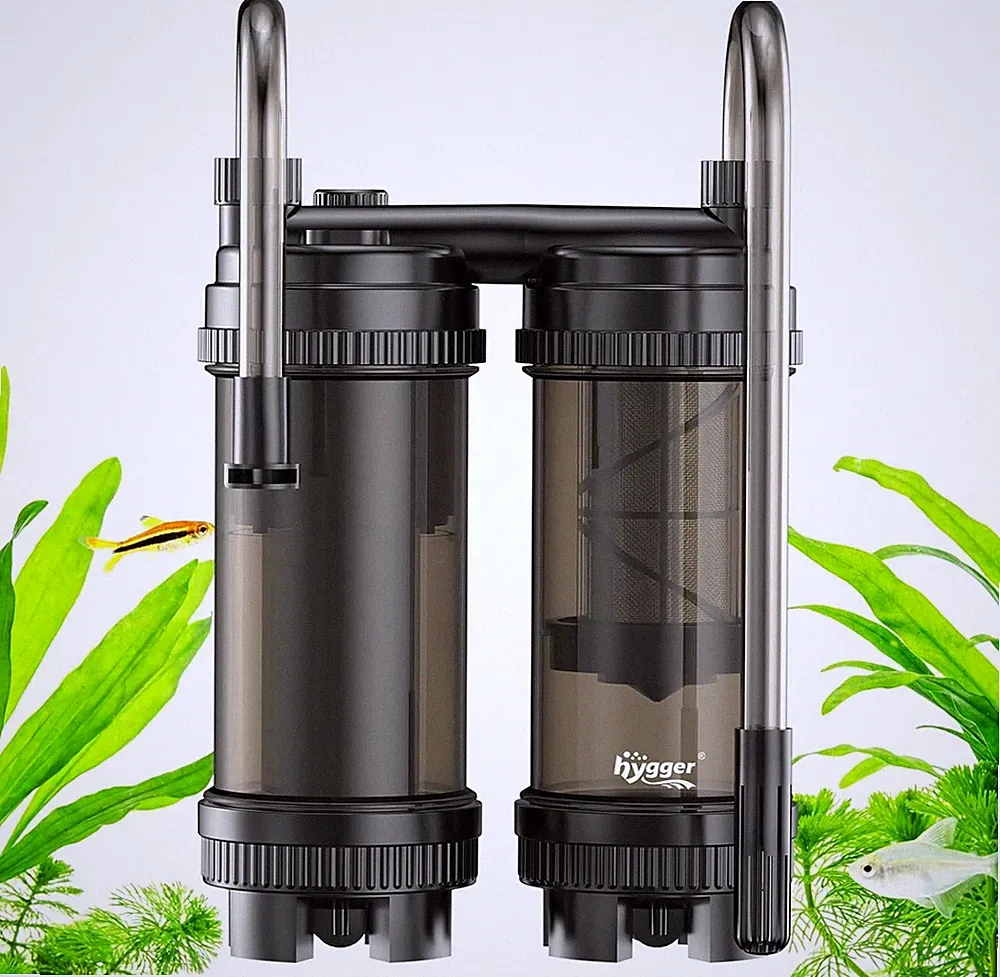 hygger Hang-On Aquarium Außenfilter 9W 450L/h Dual Flow für 27 74L Becken
