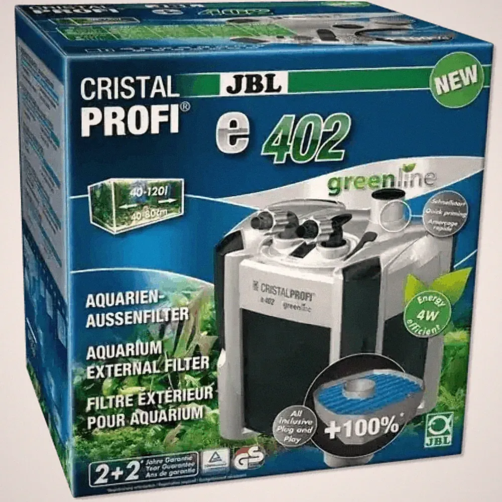JBL CristalProfi e402 GreenLine Außenfilter Für Aquarium Frischwasser Pflanzenta