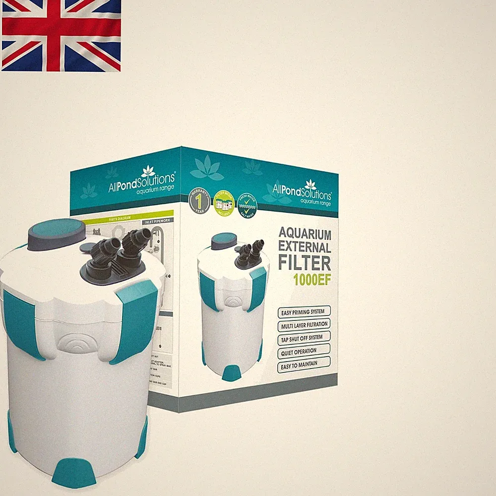 Kompletter 1000EF Aquarium Wasserfilter - Kristallklar für tropische & Meeresfische