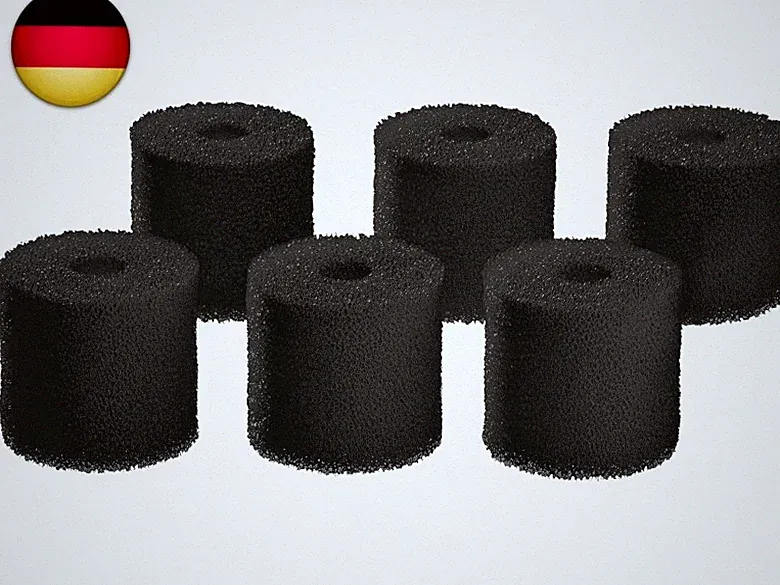 OASE 48023 Ersatz Carbon Filterschwamm Set für BioMaster Aquarium Außenfilter, 6