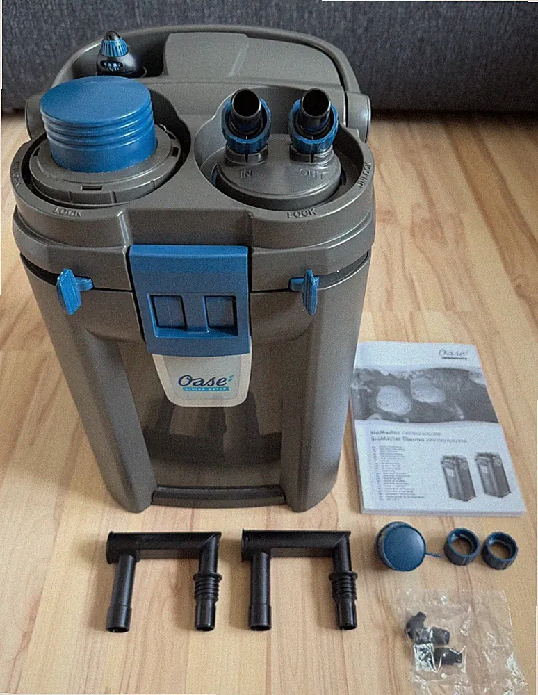 OASE BioMaster Thermo 250 - Aquarium Filter mit eingebauter Heizung