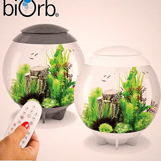 Oase BiOrb Halo 60 Aquarium MCR LED Beleuchtung Filter Grau / Weiß 60L