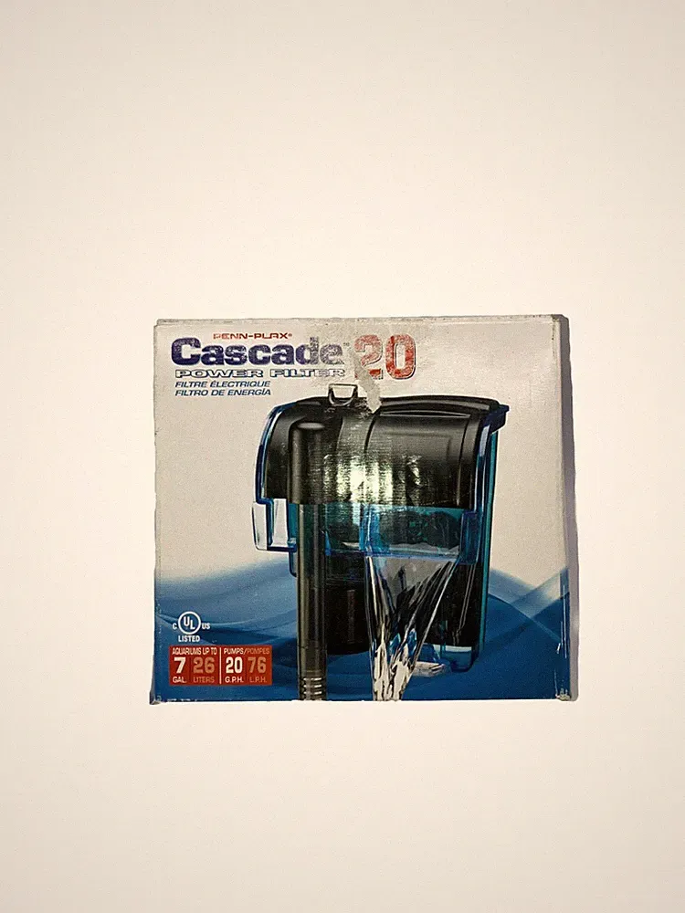 Penn-Plax Cascade Mini Schrank Aquarium Filter mit Aktivkohle und Schwamm