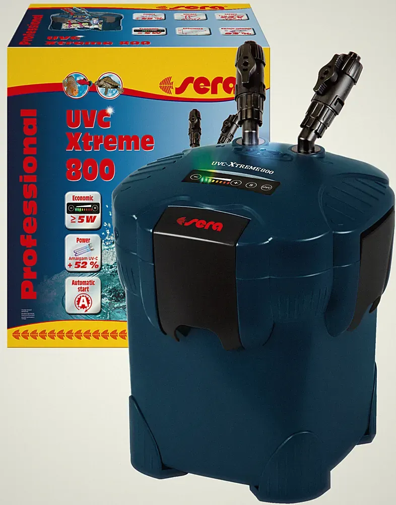 Sera UVC Xtreme 800 Aussenfilter bis 800L Aquarium Außenfilter Filter 840 l/h