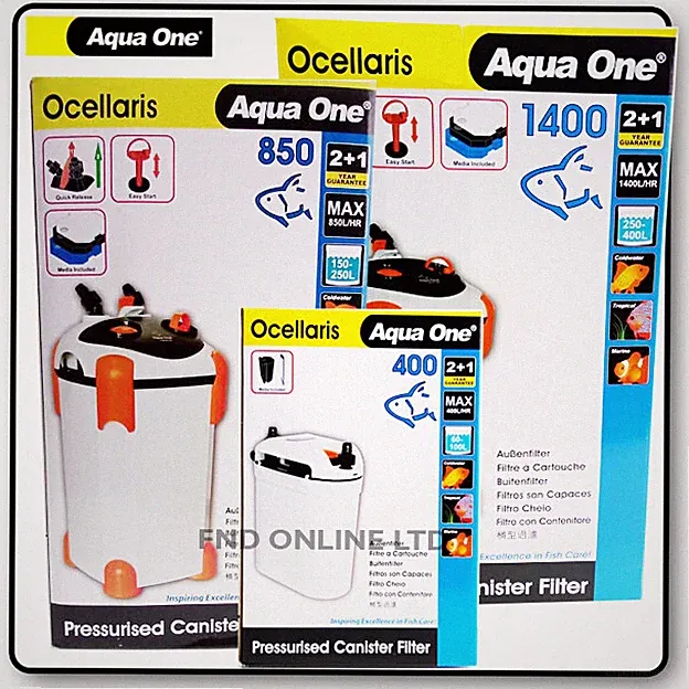 T24 Aqua One Ocellaris Außenfilter Aquarium 850 1400 Aquarium Kanister Pumpe