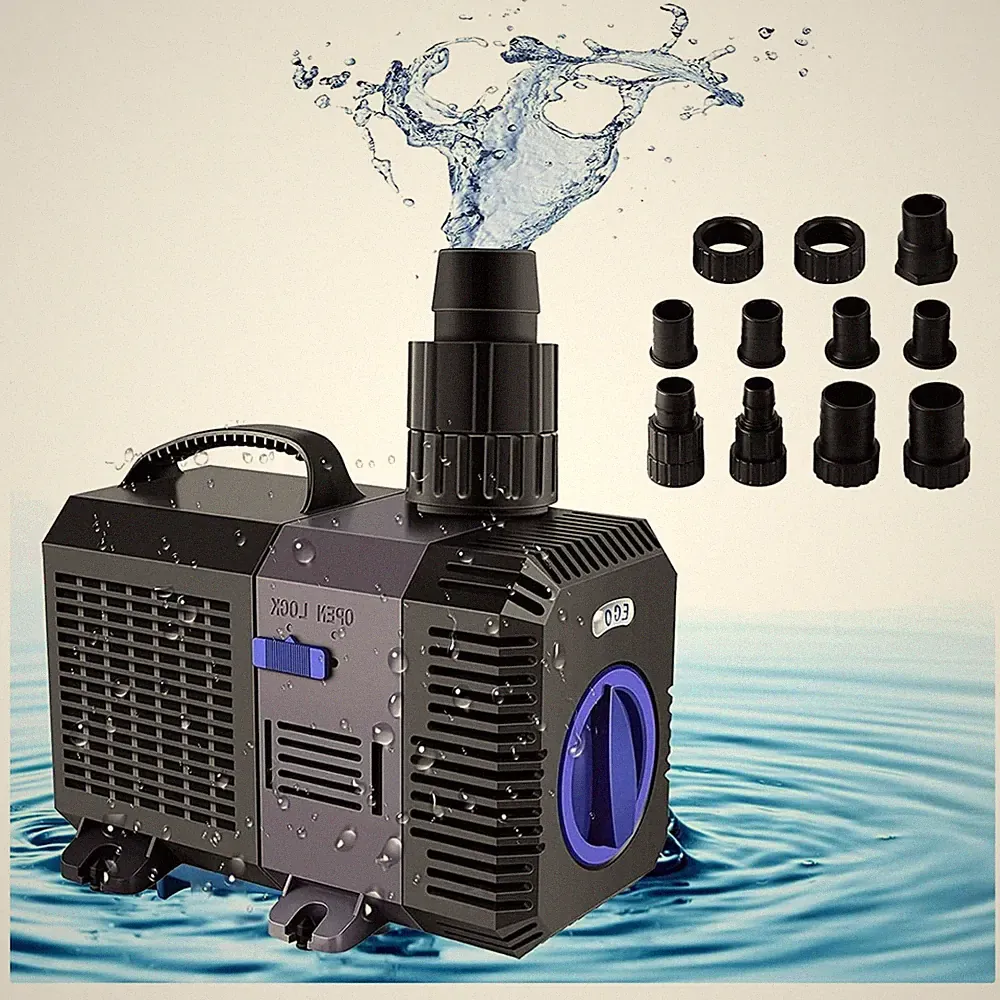 Teichpumpe 4500L/H Wasserpumpe Bachlaufpumpe energiesparend 30W