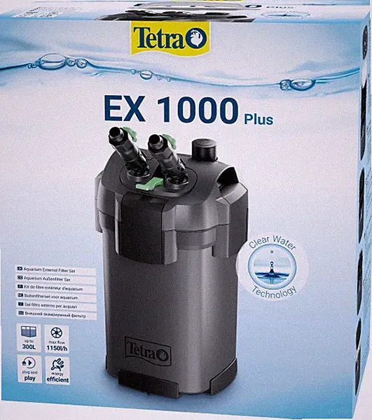 Tetra Außenfilter EX 1000 Plus für Aquarien bis 300 l Aquariumfilter