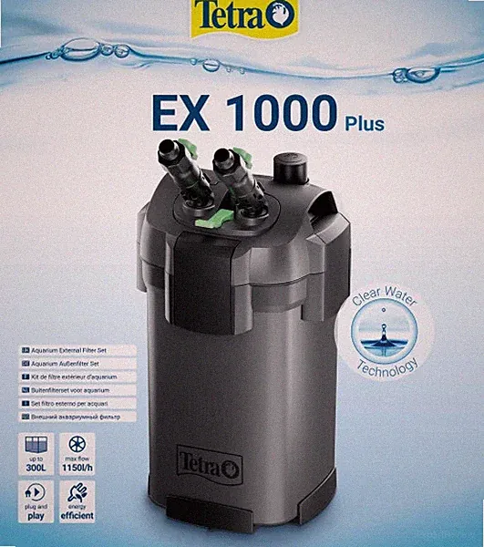 Tetra Außenfilter EX 1000 Plus für Aquarien bis 300 l Aquariumfilter