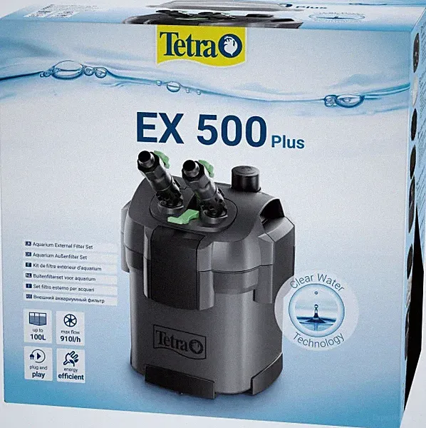 Tetra Außenfilter EX 500 Plus für Aquarien bis 100 l Aquariumfilter