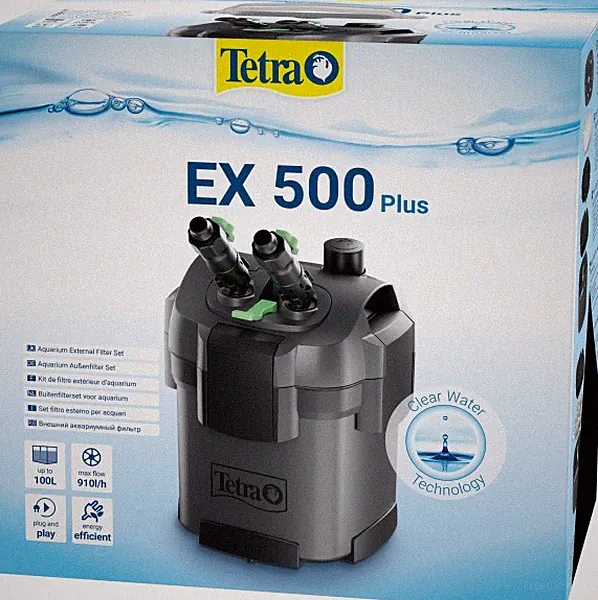 Tetra Außenfilter EX 500 Plus für Aquarien bis 100 l Aquariumfilter