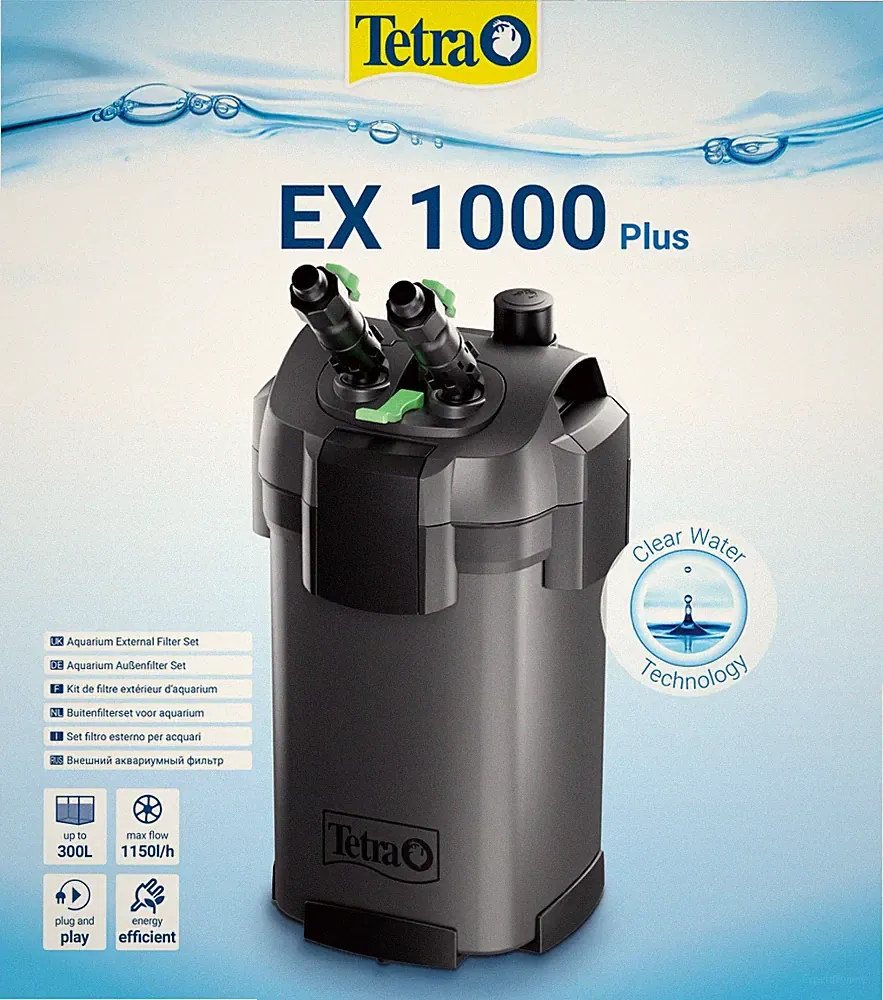 Tetra EX 1000 plus Aquarium Außenfilter für Aquarien 100-300L