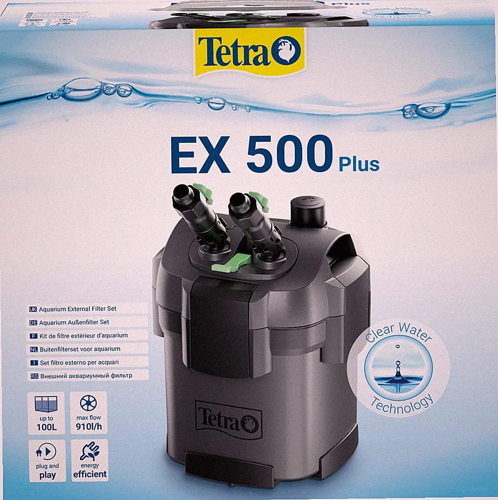 Tetra EX 500 plus Aquarium Außenfilter für Aquarien von 60-100L