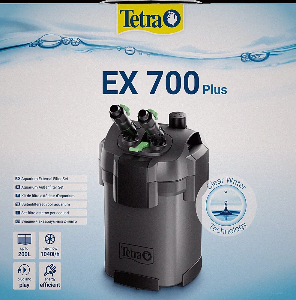 Tetra EX 700 plus Aquarium Außenfilter für Aquarien von 100-200L
