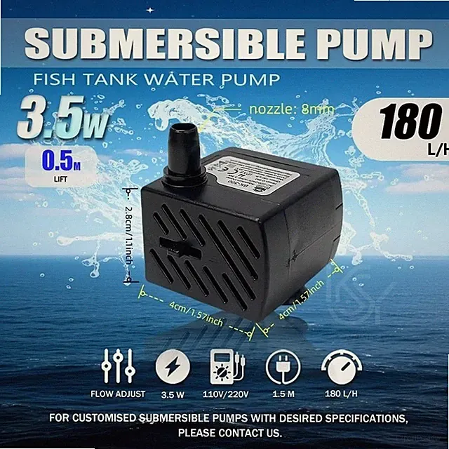 Wasserpumpe Funktion Brunnen Outdoor Garten Fisch Teich Tauch Aquarium UK